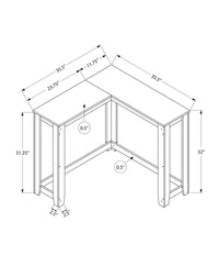 Accent Table, Console, Entryway, Narrow, Corner, Living Room, Bedroom, Brown Laminate, Contemporary, Modern Espresso Particle Board