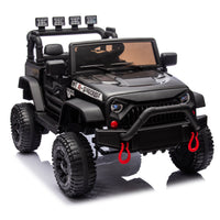 24V Kids Ride On Car W Parents Remote Control,400W Motor,Four Wheel Suspension,Adjustable Speed,Usb,Mp3,Music,Bluetooth,Large Display Screen,Power Display,Portable Handle,Safety Belt For Kids Aged 3