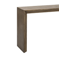 Modern Style Console Table Made Of Paulownia Solid Wood Veneer,Suitable For Foyer, Living Room, Or Entryway. Natural Mdf