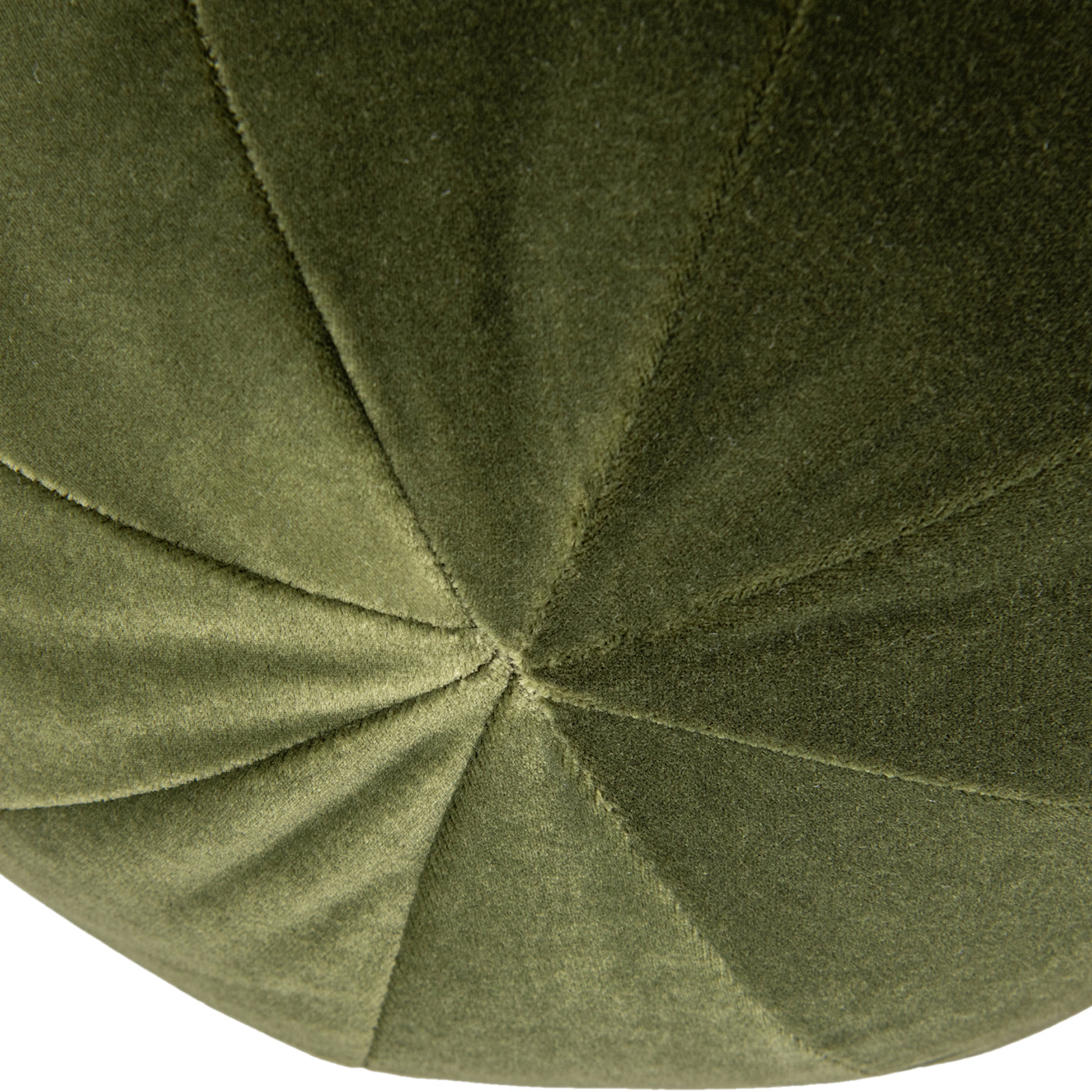 Luna 12" Round Sphere Accent Ball Throw Pillow, Olive Green Performance Velvet Olive Green Polypropylene Velvet