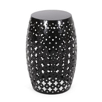 Metal S 2 End Table Black Iron