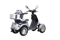 Fastest Mobility Scooter With Four Wheels For Adults & Seniors Silver Abs Pc