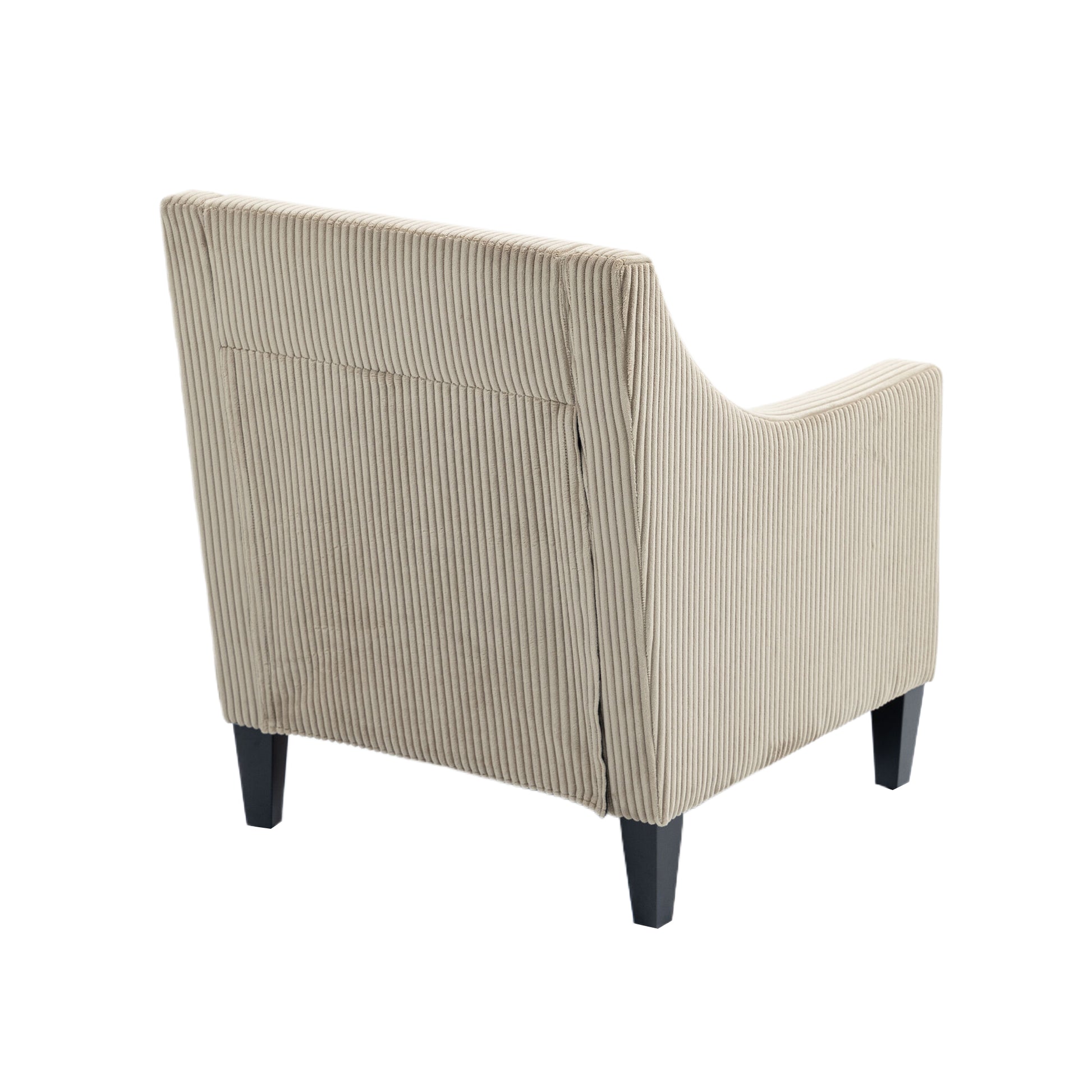 Coolmore Modern Accent Chair,Upholstered Armchair With Scooped Arms For Bedroom,Apartment,Studio,Office,Waiting Room Camel Corduroy Camel Primary Living Space Foam Corduroy