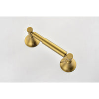 6 Piece Brass Bathroom Towel Rack Set Wall Mount Brushed Gold Brass