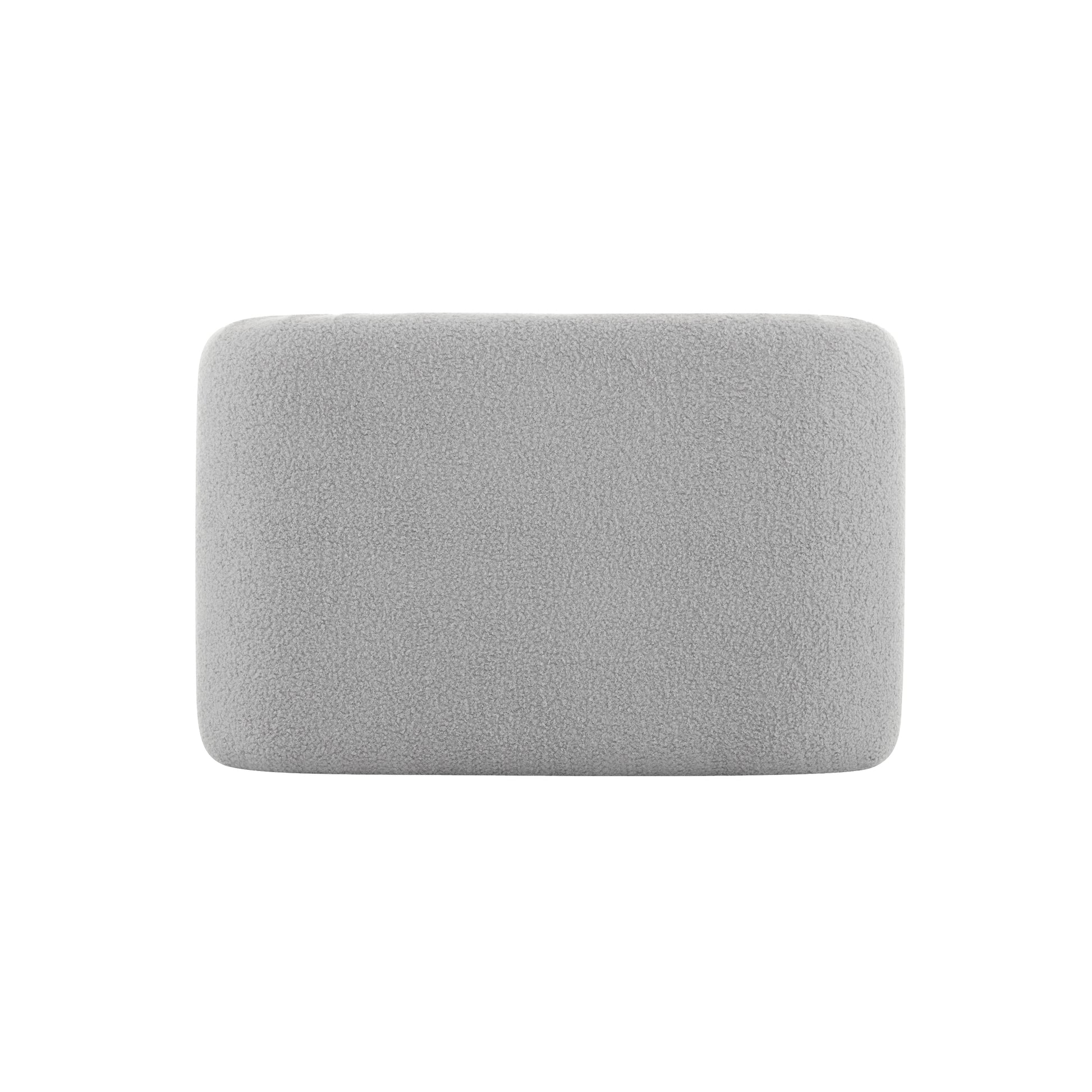 24'' Boucle Stool Set Of 2,Dining Chairs For Home Kitchen Island,Grey Grey Dining Room Sponge Rectangular Bar Stools Set Of 2 Polyurethane Foam Fabric,Foam,Plywood,Wood