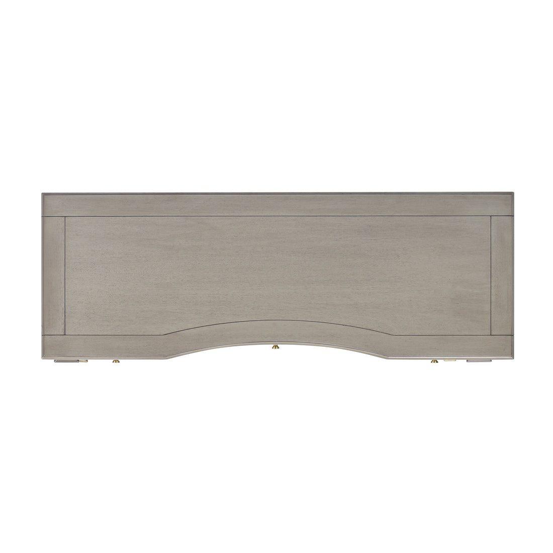 Dauphin 55" 3 Drawer Wood Executive Desk, Grey Cashmere Wood Gray Solid Wood Mdf Solid Wood Mdf