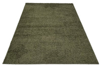 Shaggy Area Rugs, Carpets For Livingroom, 5X7 Area Rugs ,Shaggy Green Rectangle 5&7 Green Contemporary Abstract Polypropylene