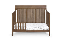 Shailee 4 In 1 Convertible Crib Brown Brown Stone Brown Wood