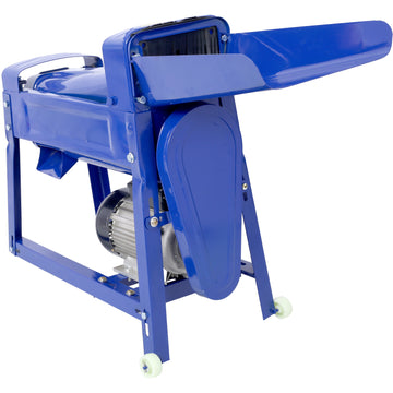 Electric Corn Sheller, Automatic Dry Corn Thresher Machine Corn Peeler For Corn On The Cob, Corn Sheller Machine For Small Farm Agricultural Tool Blue Steel