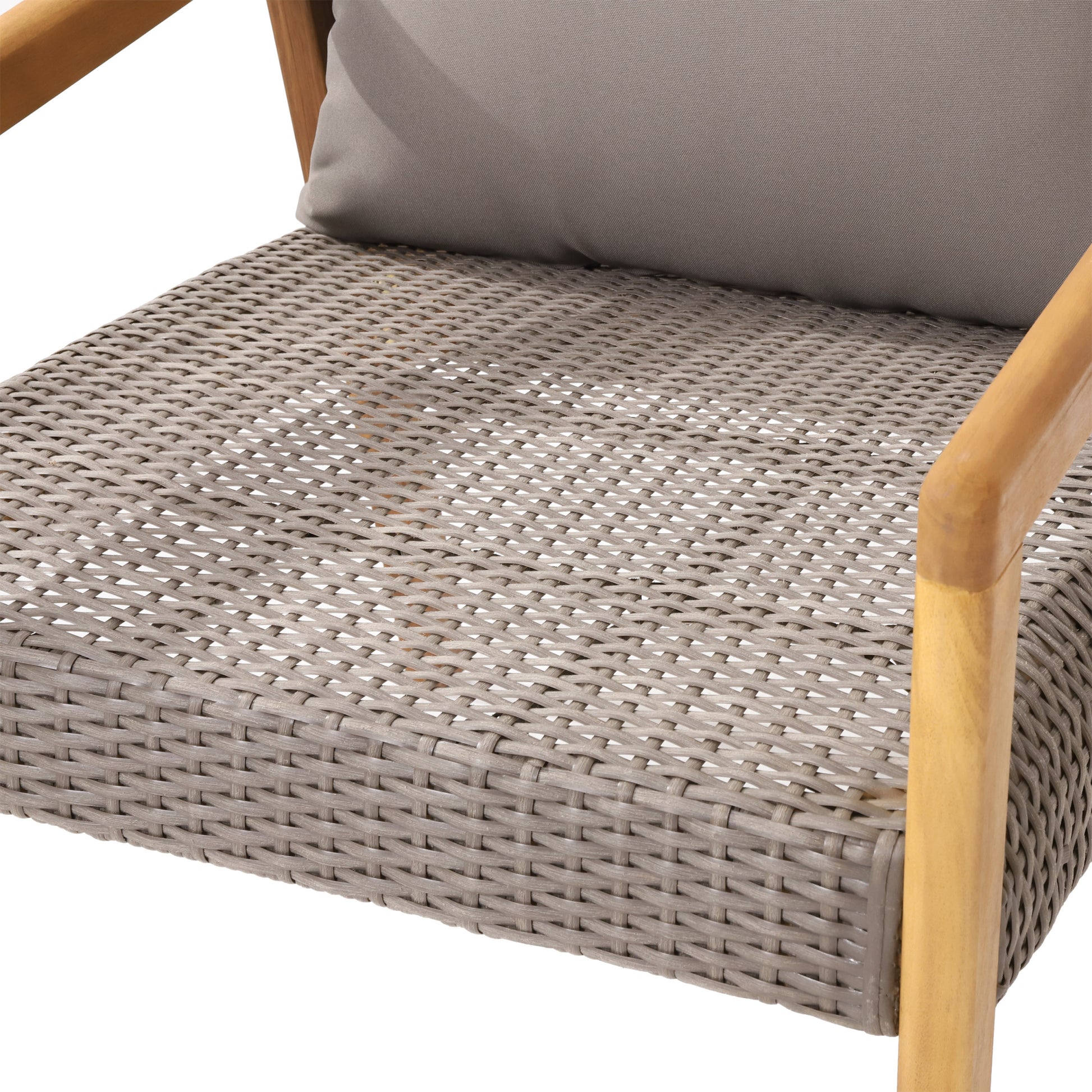 Outdoor Acacia Wood Club Chairs With Cushions Teak Gray Grey Acacia Wood