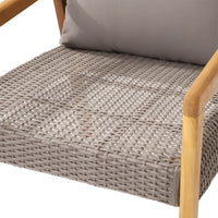 Outdoor Acacia Wood Club Chairs With Cushions Teak Gray Grey Acacia Wood