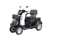 Heavy Duty 4 Wheel Mobility Scooters For Seniors & Adults 500Lbs Capacity Black Abs Pc