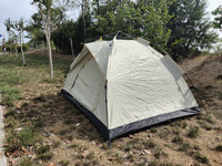 Camping Dome Tent Is Suitable For 2 3 People, Waterproof, Spacious, Portable Backpack Tent, Suitable For Outdoor Camping Hiking Ivory Casual Oxford Fabric