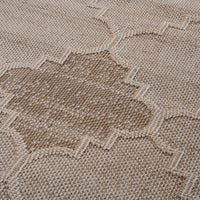 Naar Guros Collection 6X9 Cream Trellis Indoor Outdoor Area Rug Cream Polypropylene