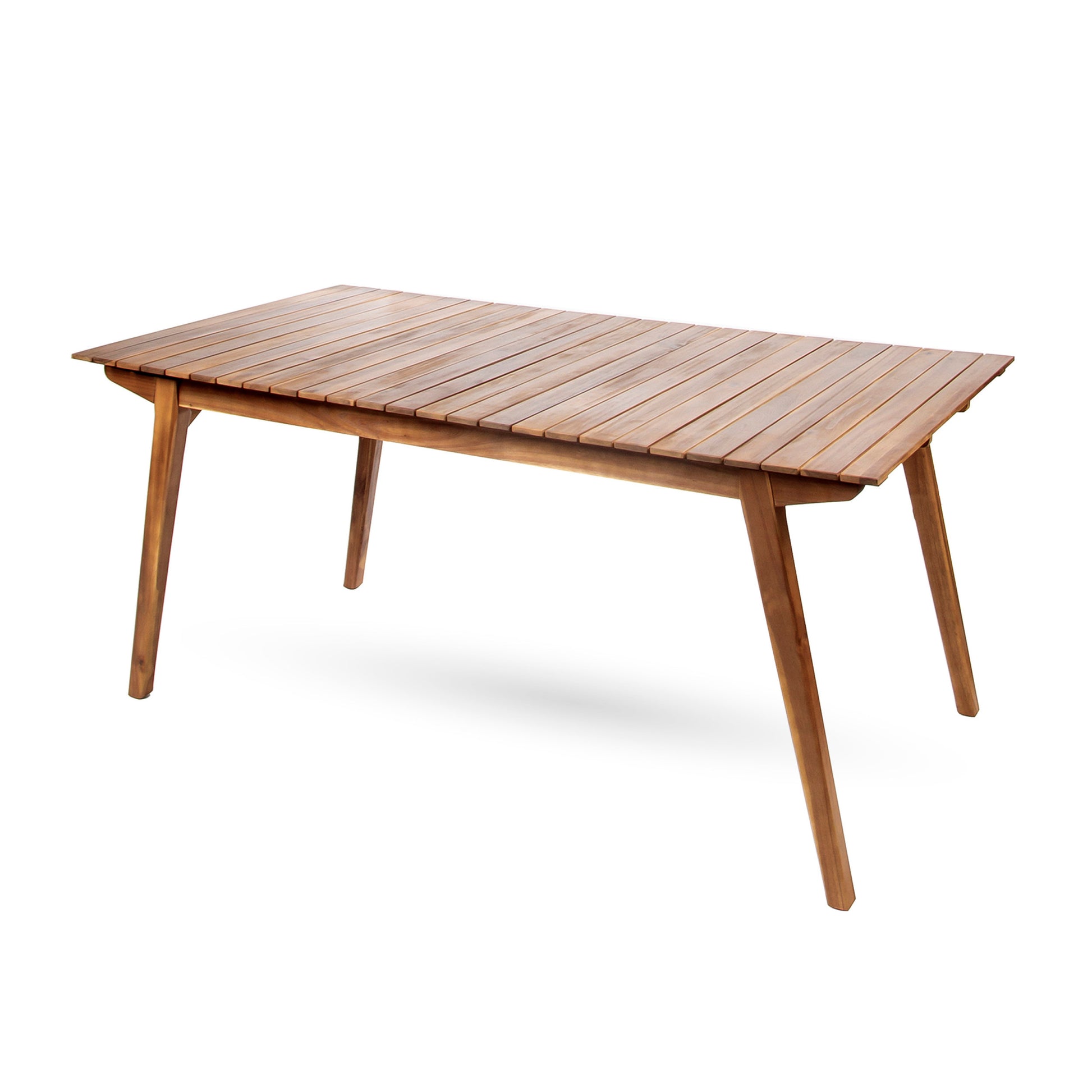 Outdoor 69" Solid Wood Dining Table Teak Acacia Wood