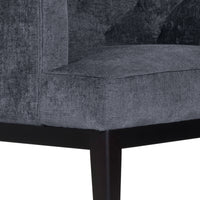 Accent Chair Charcoal Fabric