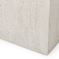 Outdoor Large Square Mgo Planter White Magnesium Oxide