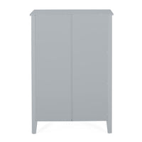 2 Drawer Storage Rack Gray Mdf