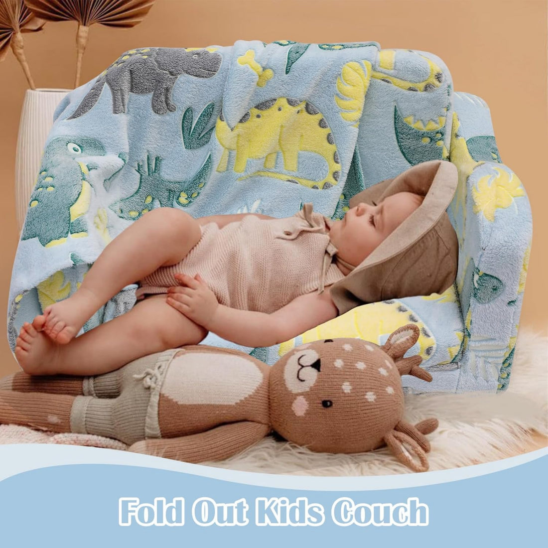 Toddler Couch Kid Couch, Modular Kids Play Couch Set, Baby Couch, Kid Sofa Sofa Comfy, Foam Playroom Couch For Kids, Toddler Sofa That Fold Out Blue Linen Wood Primary Living Space Soft Cushion Back