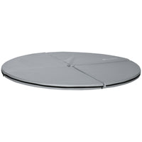 Soozier Pole Dance Mat, 2"T X 5'W Folding Pole Dance Mat For Home, Lightweight And Foldable, Grey Light Grey Pvc