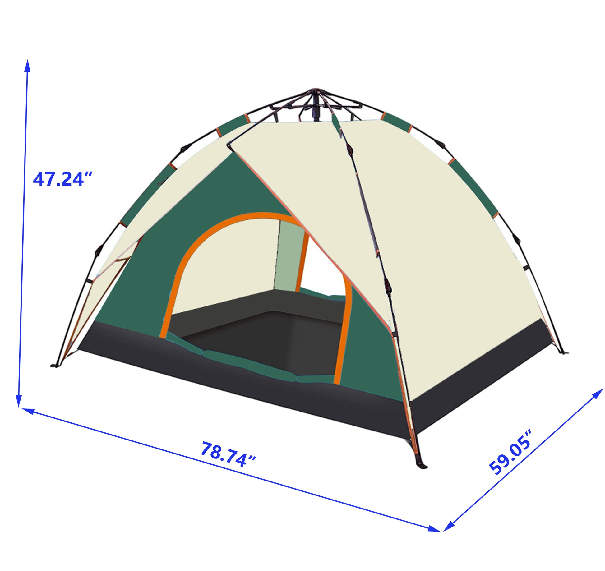 Camping Dome Tent Is Suitable For 2 3 People, Waterproof, Spacious, Portable Backpack Tent, Suitable For Outdoor Camping,Hiking Multicolor Classic Polyester