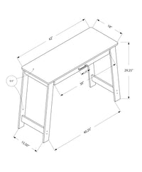 Computer Desk, Home Office, Laptop, Storage Drawers, Work, Grey Laminate, Contemporary, Modern Grey Particle Board