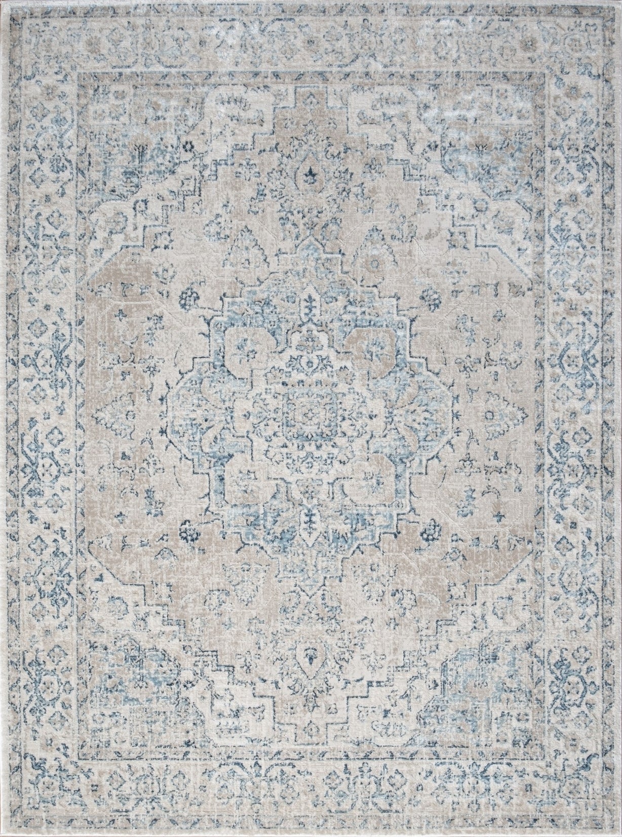 Noble Gc Gen7001 Ivory 2 Ft. X 3 Ft. Area Rug Beige Polyester