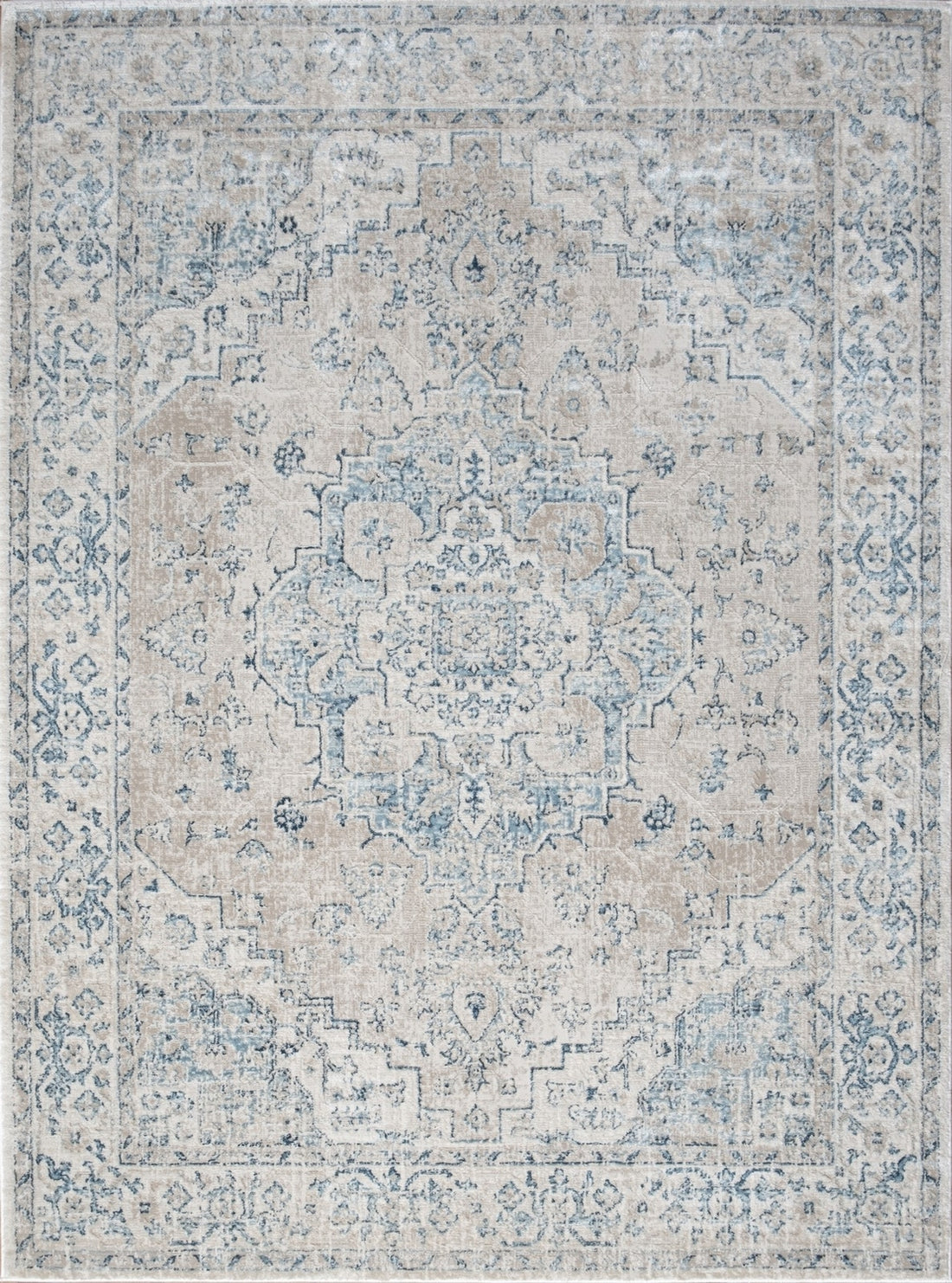 Noble Gc Gen7001 Ivory 7 Ft. 10 In. X 10 Ft. 3 In. Area Rug Beige Polyester