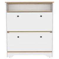 Brandford Shoe Rack, Superior Top, Two Shelves Multicolor Bedroom Modern Mdf Engineered Wood