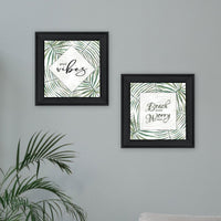 "Beach More Worry Less" Framed Wall Art For Living Room, Wall Art Print For Home Decor, Bedroom Wall Art By Cindy Jacobs Multicolor Wood Paper