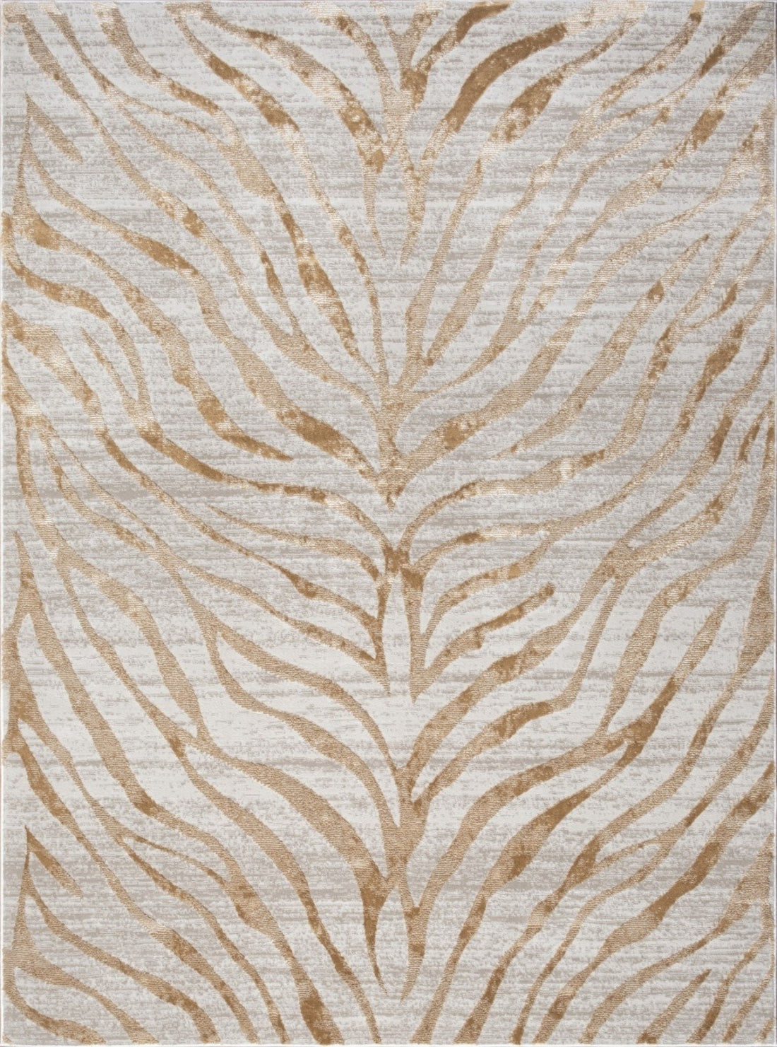 Elegance Gc Cnc6007 Gold 5 Ft. 3 In. X 7 Ft. 3 In. Area Rug Gold Polyester