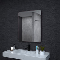 30 In. W X 36 In. H Rectangular Framed Wall Bathroom Vanity Mirror In Oil Rubbed Bronze Oil Rubbed Bronze Aluminium