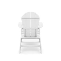 White Adirondack Chair Premium Hdpe Poly Lumber For Pool, Patio, And Garden Elegance No Adirondack White Weather Resistant Frame American Traditional Hdpe Hdpe