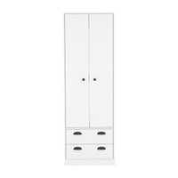 St Monans Armoire With Double Door And 2 Drawers White White Particle Board