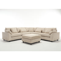 Arrival Oversized Modular Sectional Sofa Couch,Modern Minimalist Couches For Living Room,Free Combination Deep Seat Corner Couch For Living Room,Corduroy, Beige Beige Fabric 6 Seat