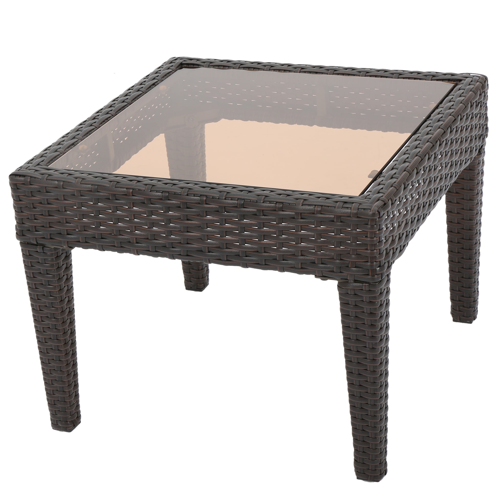 Antibes Accent Table Brown Multi Rattan