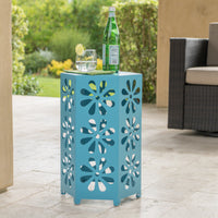 Dandelion 14" Side Table Blue Iron