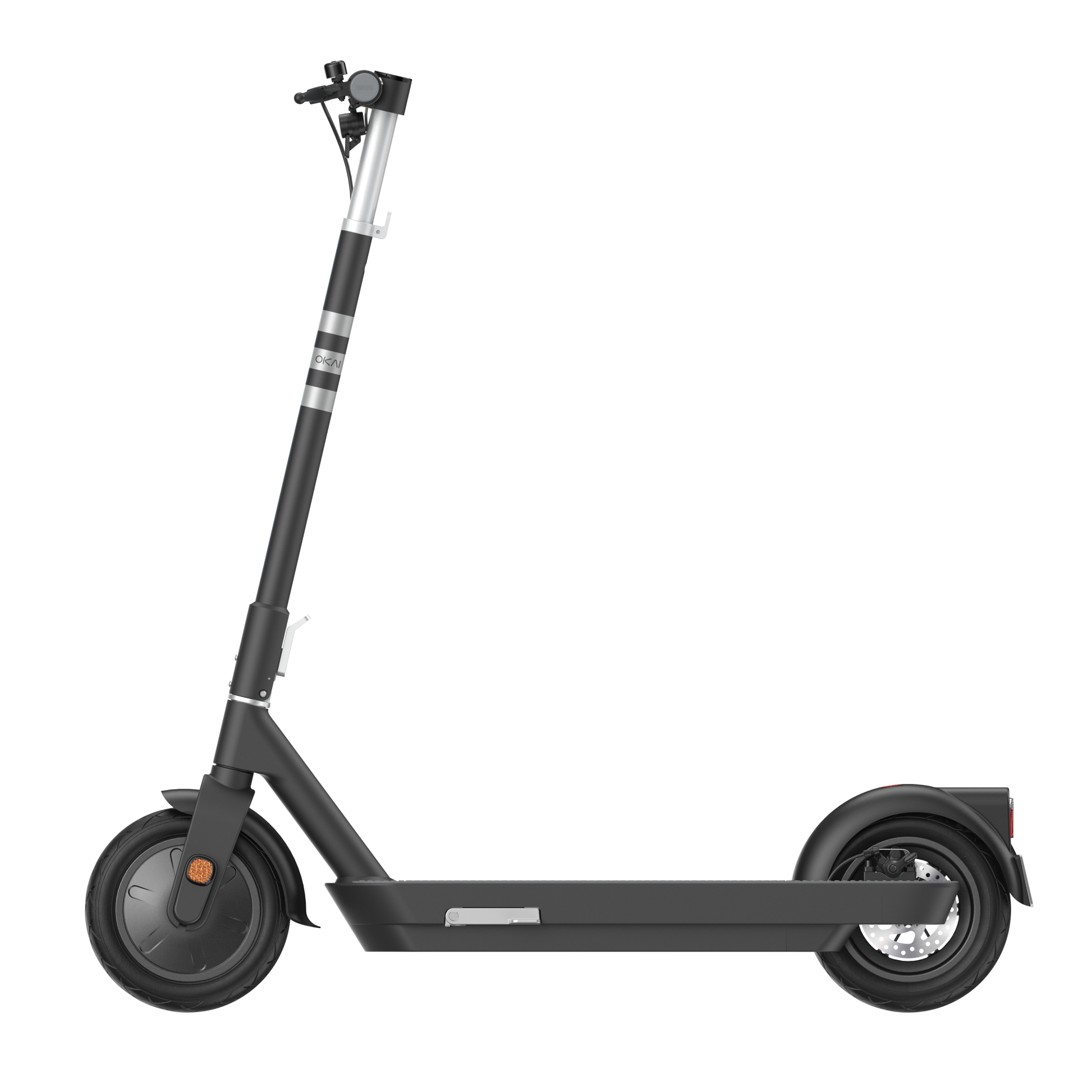 Foldable Electric Scooter W 50 Miles Max Operating Range & 20 Mph Max Speed Blac Black Aluminum