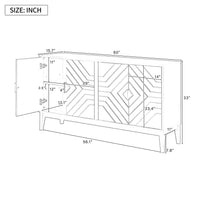4 Door Sideboard Storage Cabinet For Living Room And Dining Room, Two Large Cabinets With Gold Handles And Adjustable Shelf, Black Black Rubberwood Solid Wood Mdf