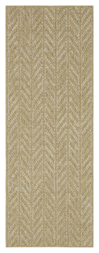 Earth Gc Ntl1014 Jute White 2 Ft. 7 In. X 7 Ft. 3 In. Indoor Outdoor Area Rug Natural White Polyester Polypropylene