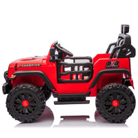 24V Two Seater Kids Ride On Electric Car W Parents Control,Seat Width 19.69In,400W Motor,Four Wheel Suspension,Light&Searchlight,Usb,Mp3,Bluetooth,Provide A Speed Of 1.86 4.35Mph For Kids Of 3 . Red