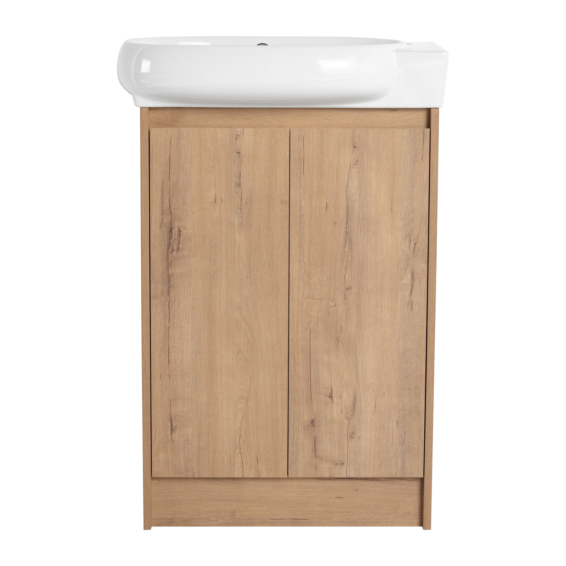 23" Freestanding Bathroom Vanity With Sink, Soft Close Doors Imitative Oak Bathroom Modern Plywood