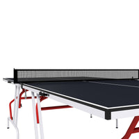 Soozier Full Size Ping Pong Table, Folds Into Quarters, Portable Table Tennis Table With Net, Paddles, Balls, Mdf, Charcoal Gray Charcoal Grey Mdf