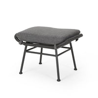 Montana Ottoman Gray Iron Plastic