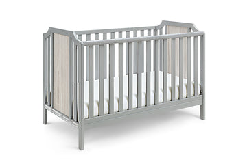 Brees Island 3 In 1 Convertible Crib Gray Graystone Grey Wood