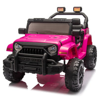 12V Kids Ride On Electric Car W Parents Control,Dual Drive, Four Wheel Suspension,With Music,Bluetooth,Mp3,Usb,With Headlights, Steering Wheel Quick Release,Slow Start For Kids Aged 3 8. Pink 50 99 Lbs Polypropylene