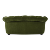 Kiki 36.5" Chesterfield Dog Sofa Bed, Medium, Olive Green Performance Velvet Olive Green Foam Velvet