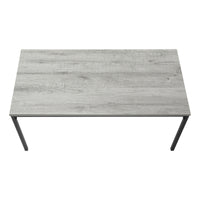 Coffee Table, Accent, Cocktail, Rectangular, Living Room, 40"L, Grey Laminate, Black Metal, Contemporary, Modern Grey Mdf