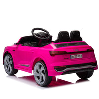 12V Kids Ride On Electric Car W Parents Remote Control,Licensed Audi Sq8 For Kids,Dual Drive,Suspension,Hanging Start,Three Speed Adjustable Music,Volume Control,Led Lights For Kids Aged 3 6. Pink