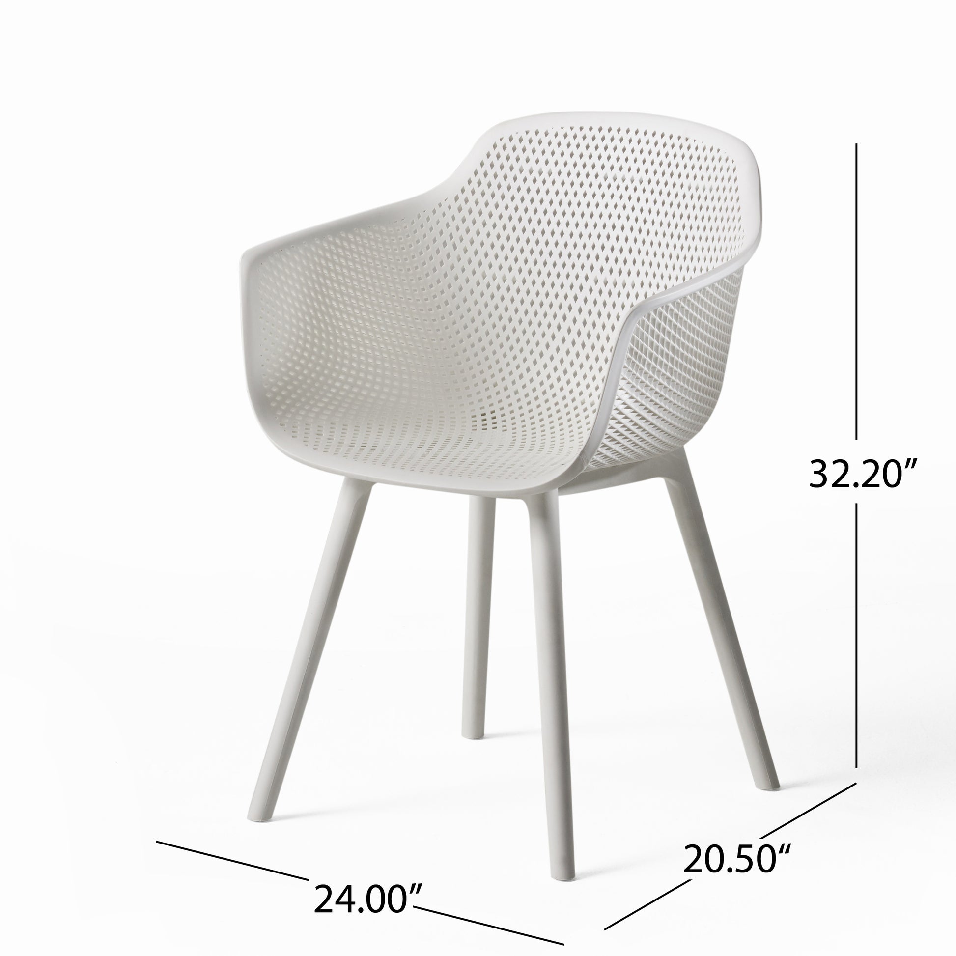 Lotus Chair White Polypropylene